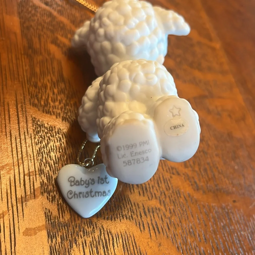 Precious Moments 1999 Baby's First Christmas Limited Edition Ornament vintage - Picture 7 of 7